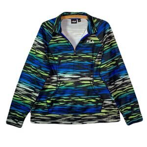FILA Sport 1/4 Zip Athletic Pullover Jacket Womens Size L